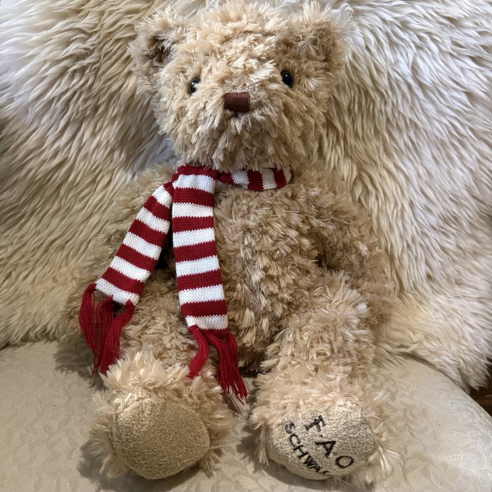 FAO Schwarz Anniversary Christmas Winter Teddy Bear Heritage Collectible